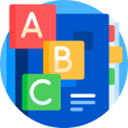 The system of 2,000+ sightwords/common words is selected by topic suitable for each age group